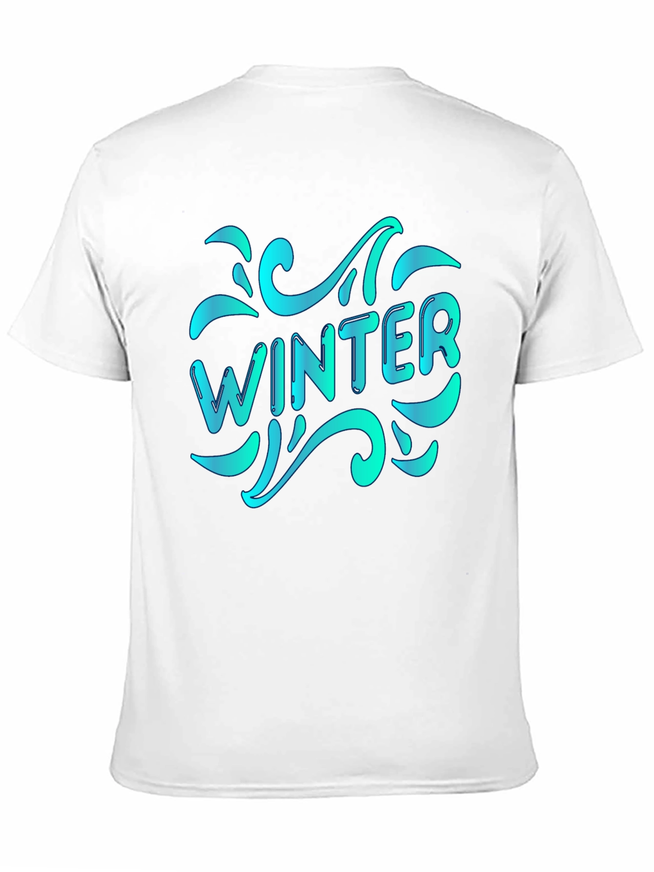 Winter Themed Black T-Shirt