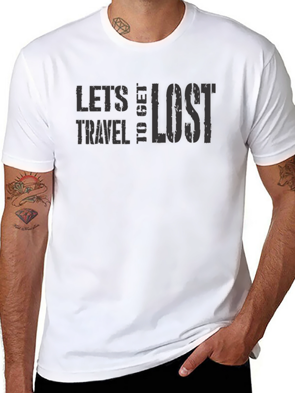 Lets Travel To Get Lost Graphic T-Shirt