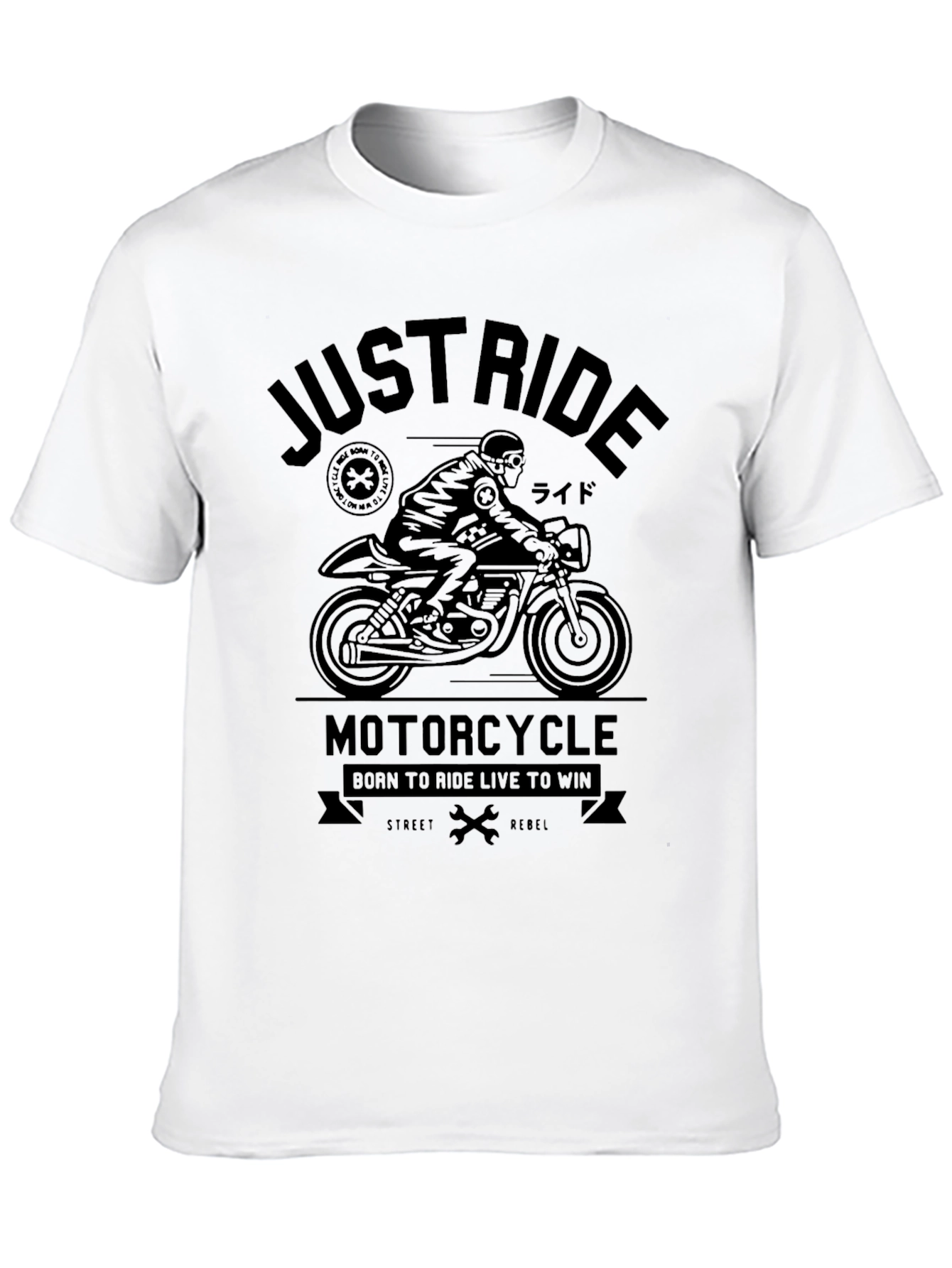 Just Ride Motorcycle T-Shirt - Street Rebel Style