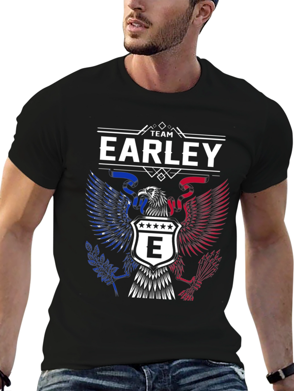 Team Earley Patriotic Eagle Graphic T-Shirt