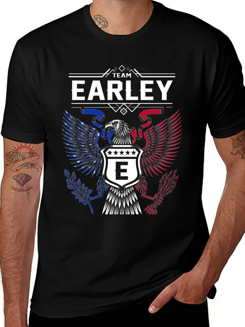 Team Earley Patriotic Eagle Graphic T-Shirt