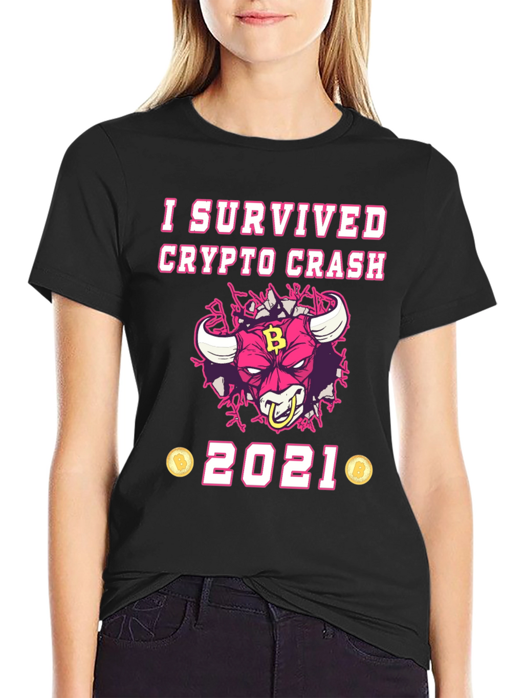 Crypto Crash Survivor 2021 Graphic T-Shirt