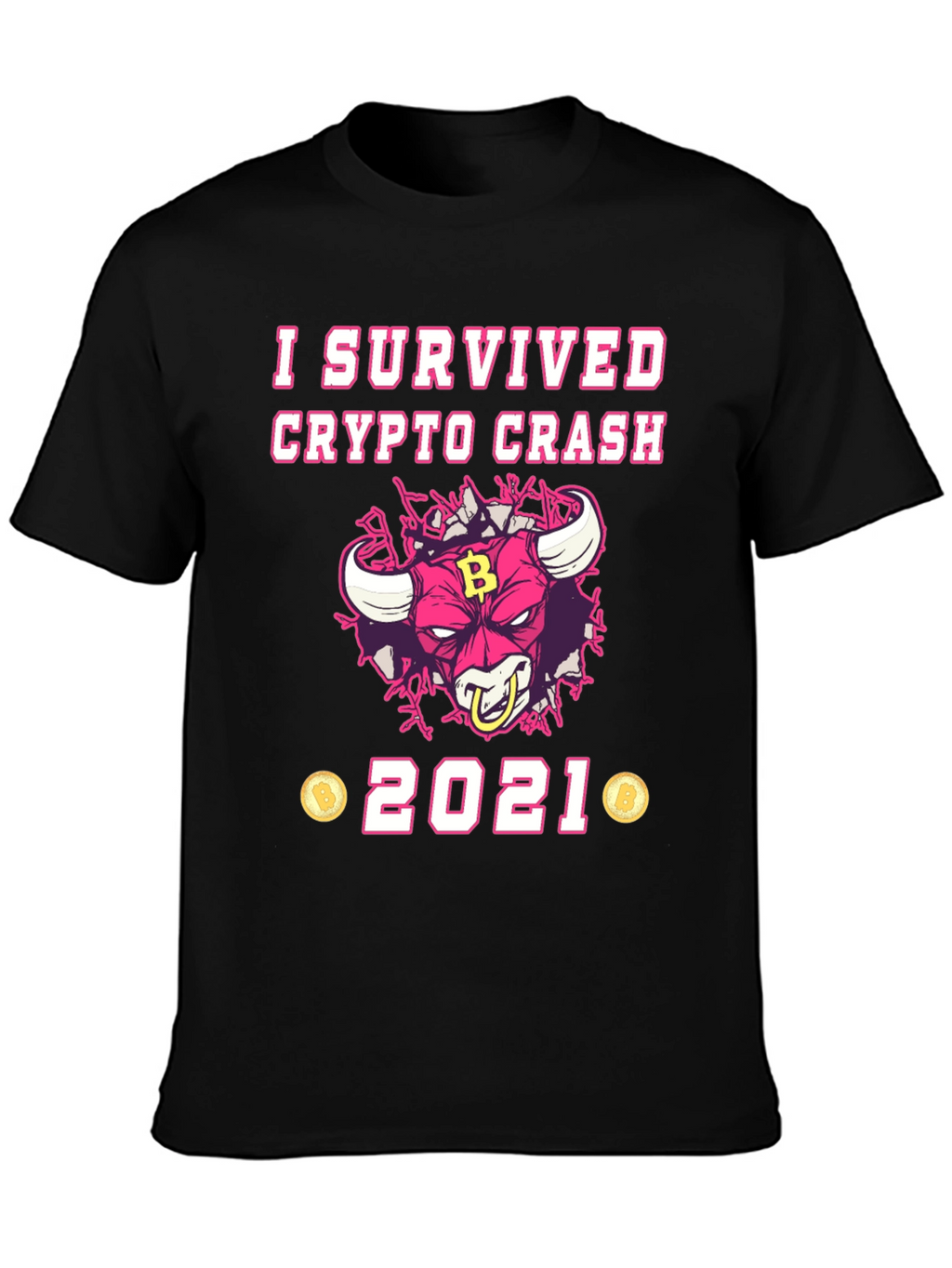 Crypto Crash Survivor 2021 Graphic T-Shirt