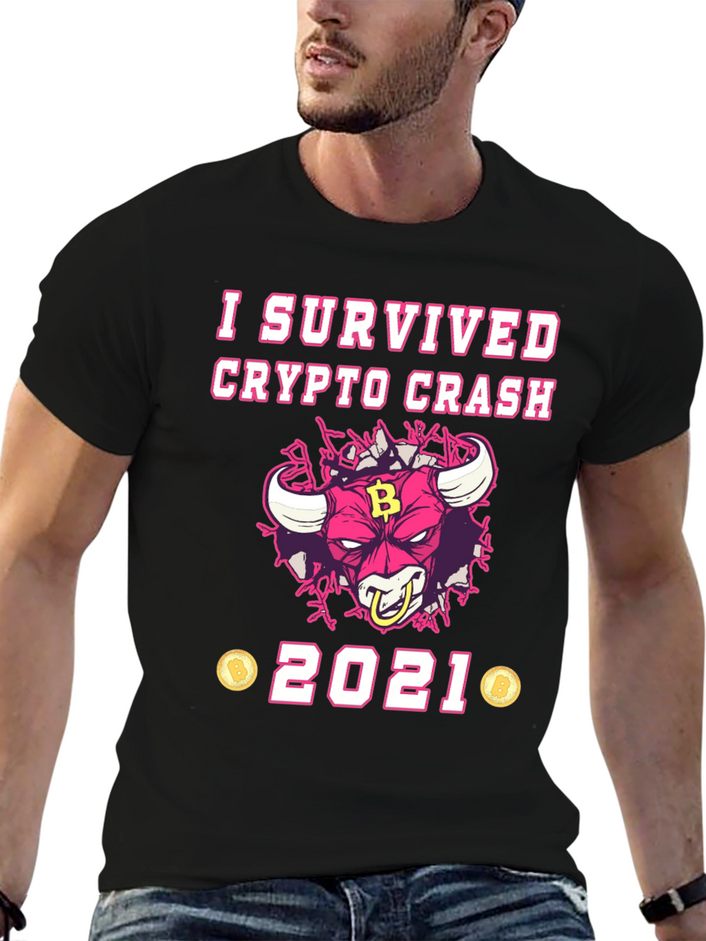 Crypto Crash Survivor 2021 Graphic T-Shirt