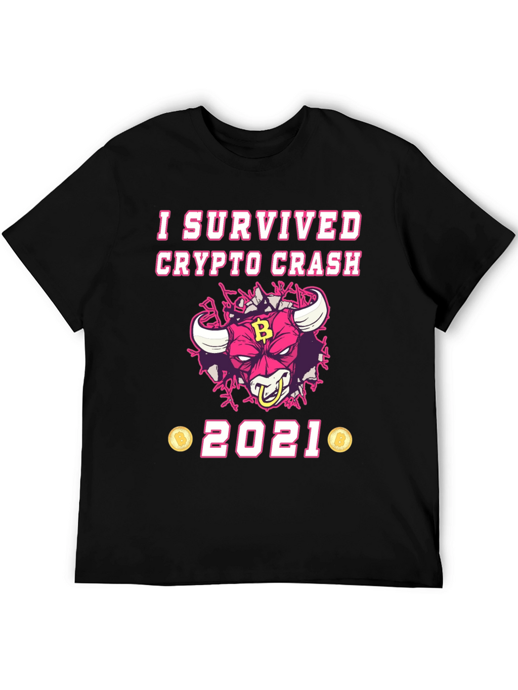 Crypto Crash Survivor 2021 Graphic T-Shirt
