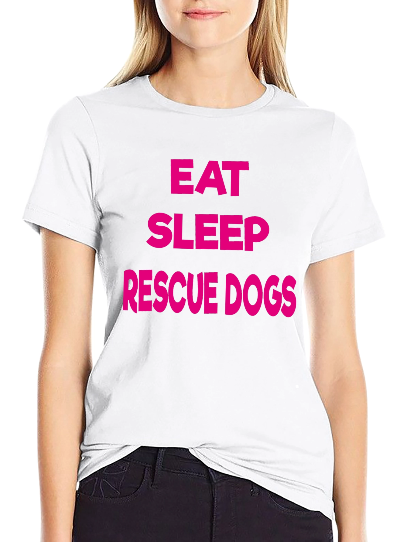 Eat Sleep Rescue Dogs Graphic Tee