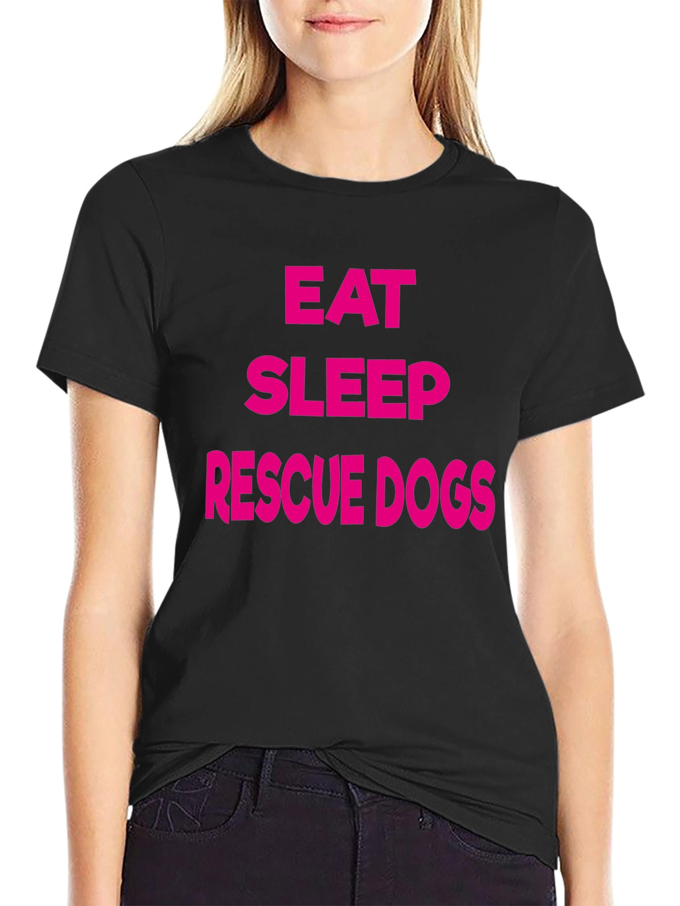 Eat Sleep Rescue Dogs Graphic Tee