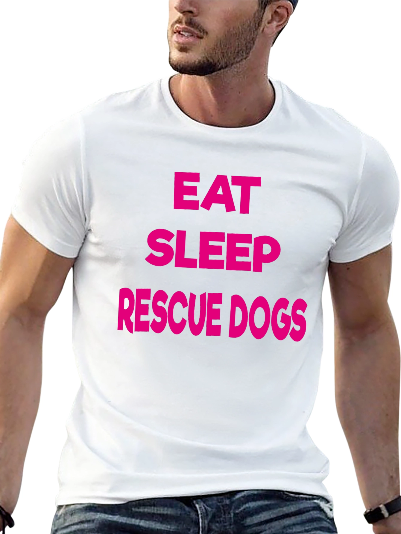 Eat Sleep Rescue Dogs Graphic Tee