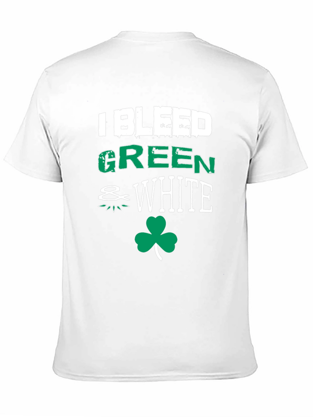 I Bleed Green & White St. Patricks Day T-Shirt