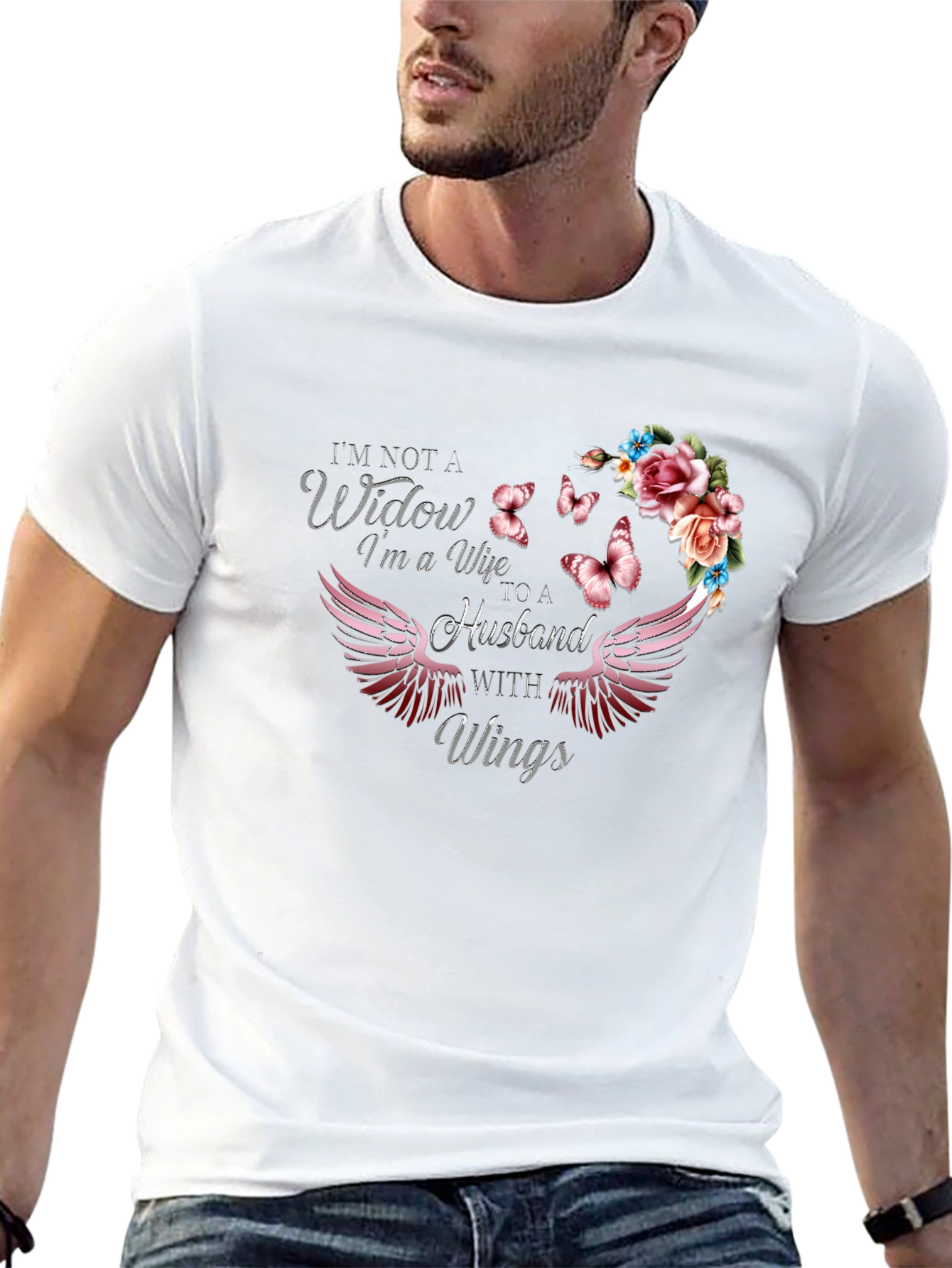 Wife to a Husband With Wings T-Shirt
