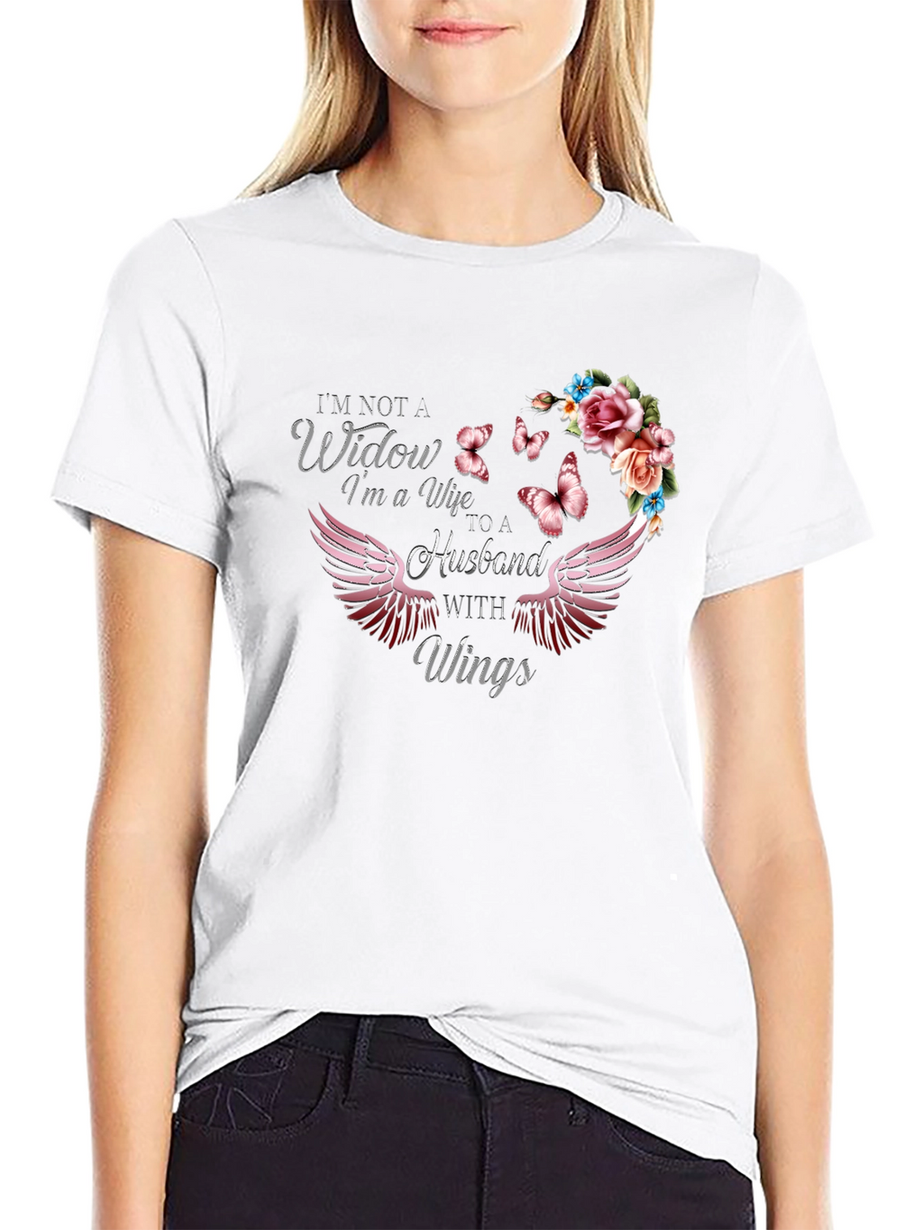 Wife to a Husband With Wings T-Shirt