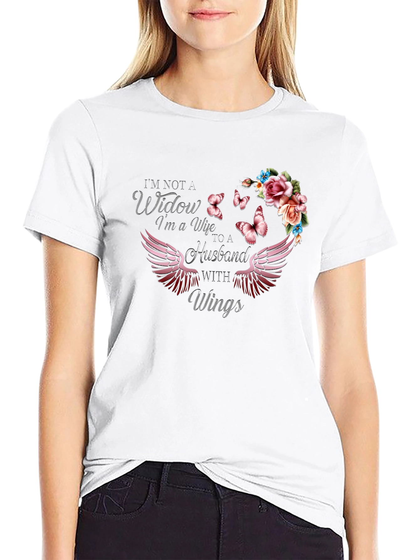 Wife to a Husband With Wings T-Shirt