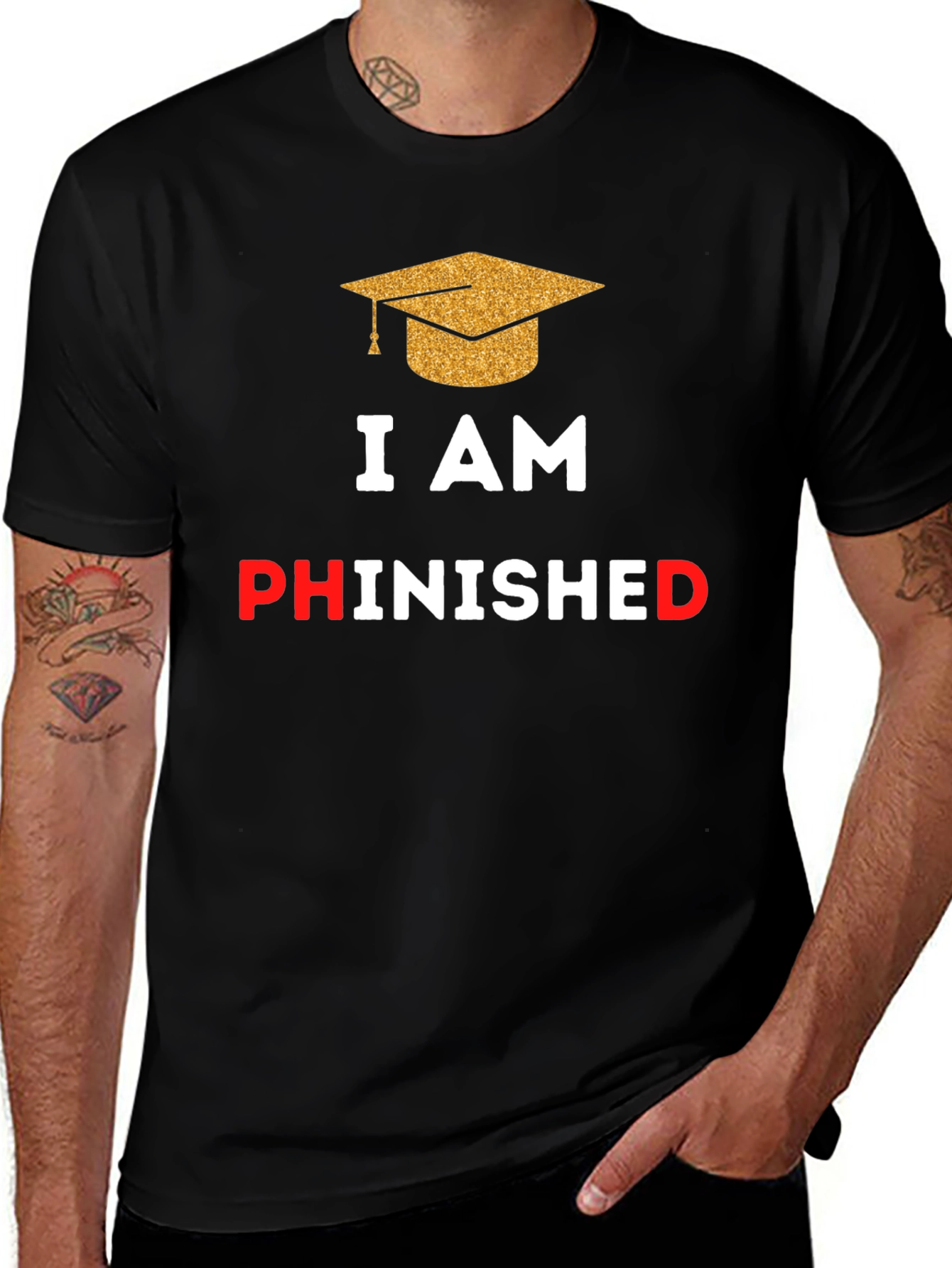 Phinished Graduation T-Shirt - Celebrate Your PhD!