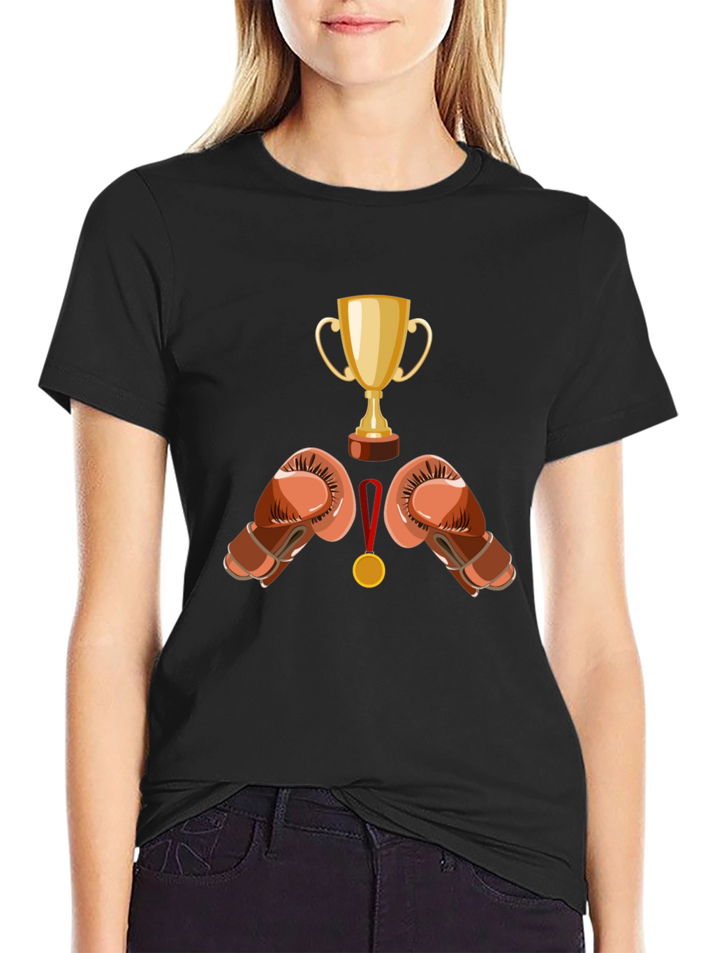Boxing Champ Black T-Shirt
