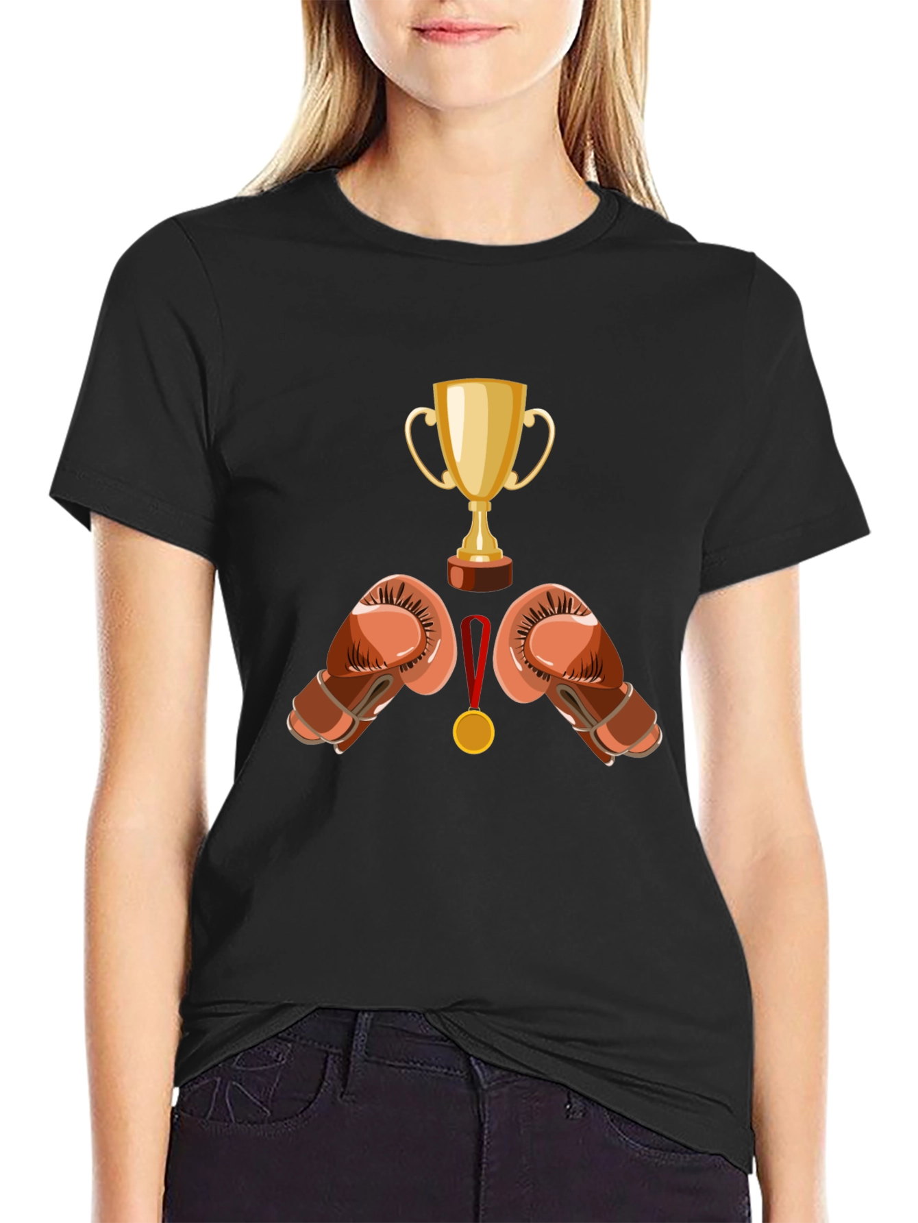 Boxing Champ Black T-Shirt