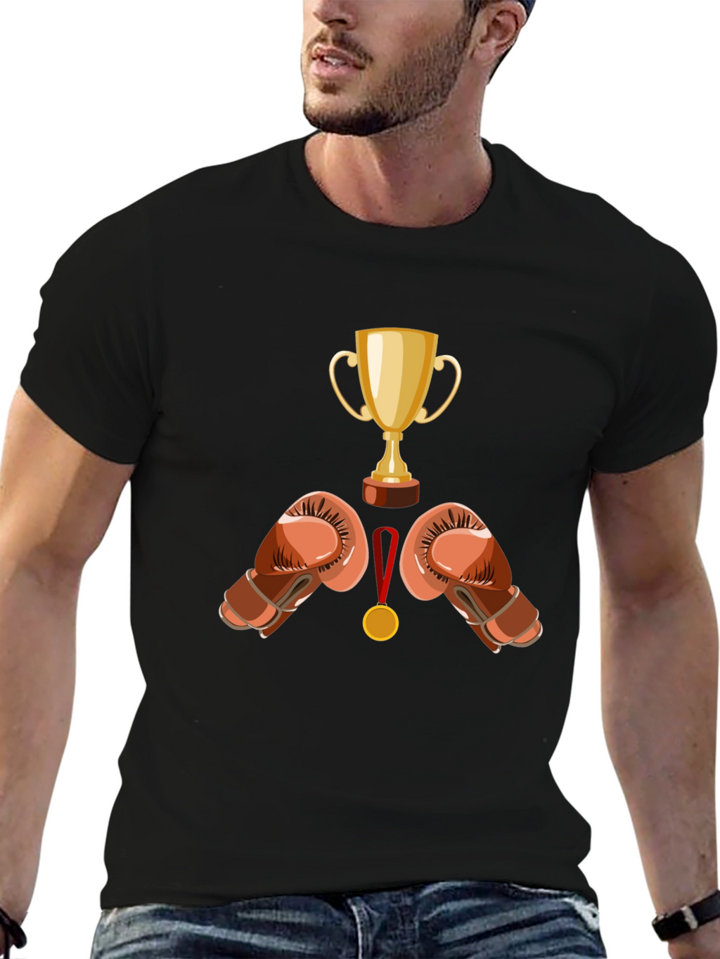 Boxing Champ Black T-Shirt