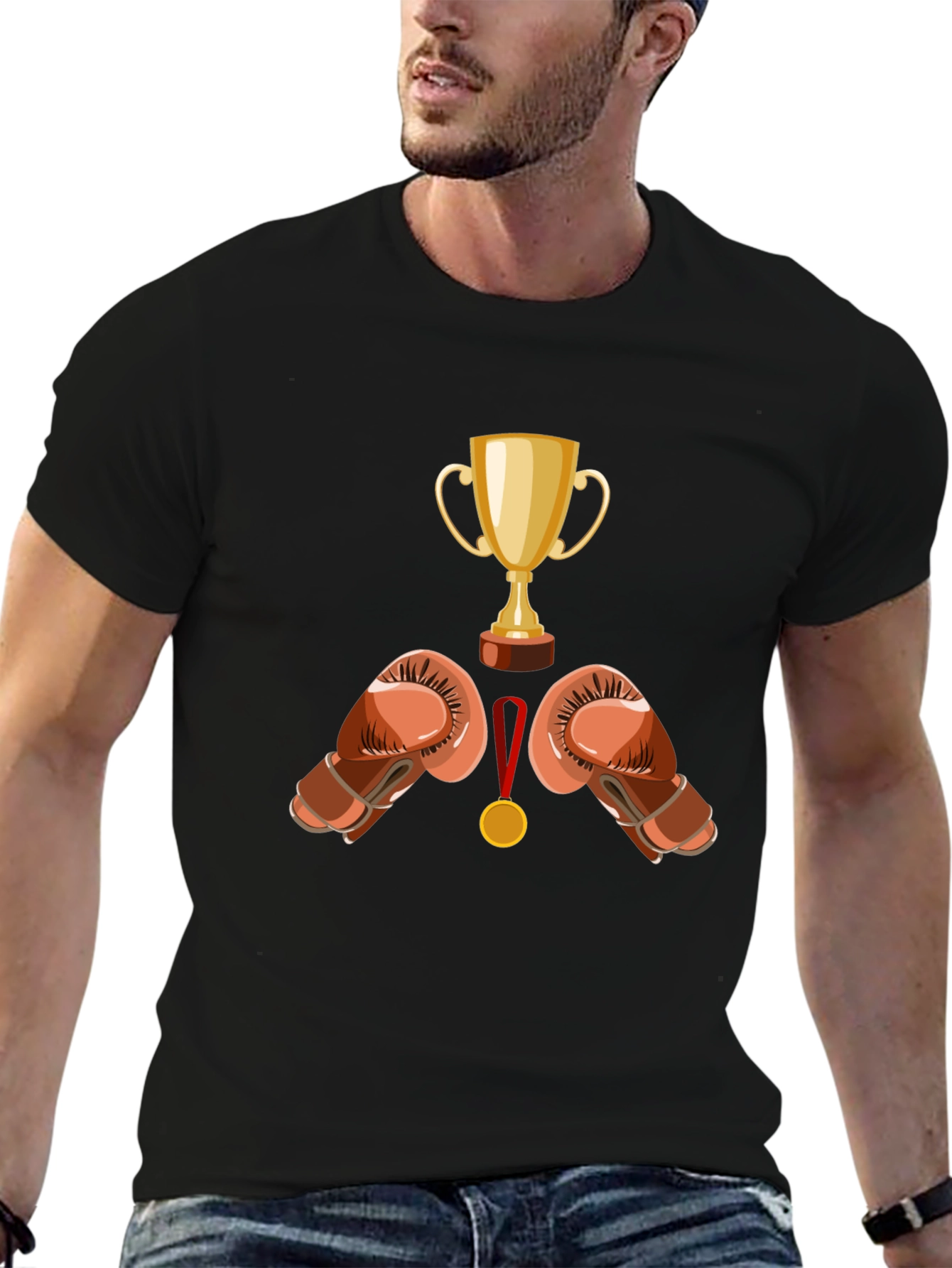 Boxing Champ Black T-Shirt