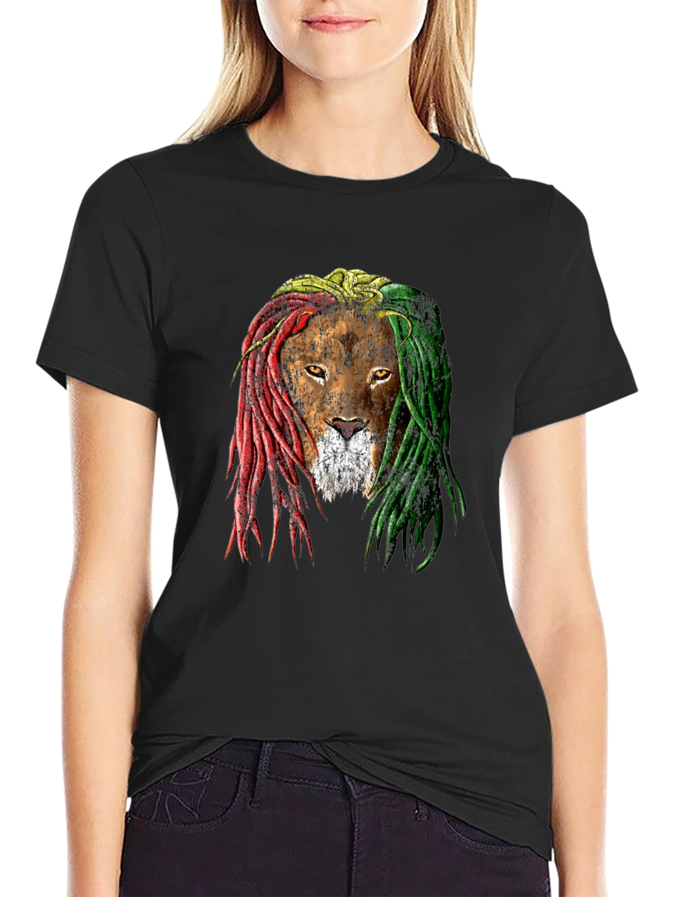 Rasta Lion T-Shirt - Reggae Inspired Graphic Tee
