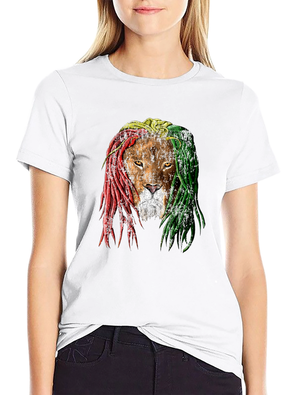 Rasta Lion T-Shirt - Reggae Inspired Graphic Tee