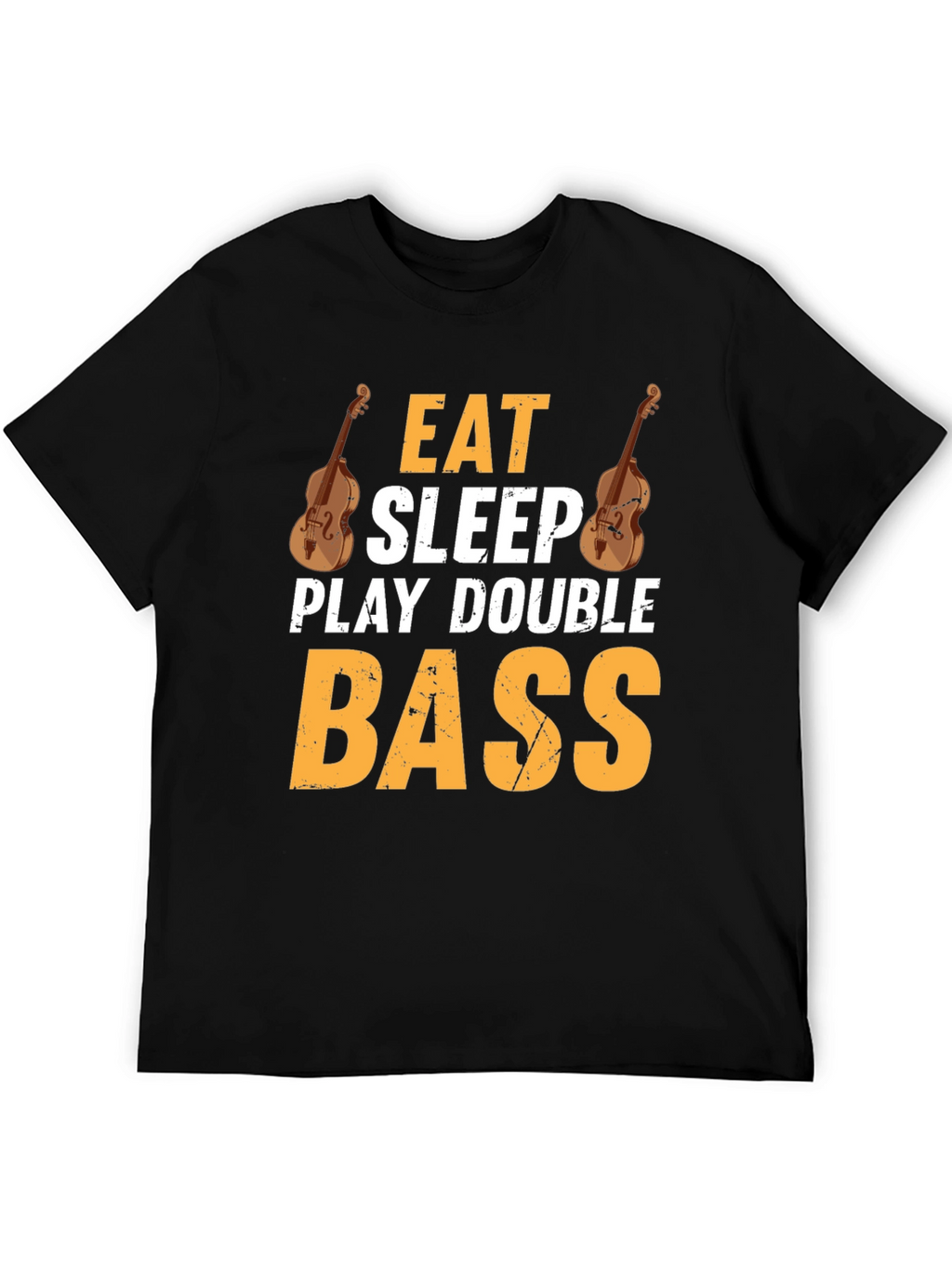 Eat Sleep Play Double Bass Black T-Shirt