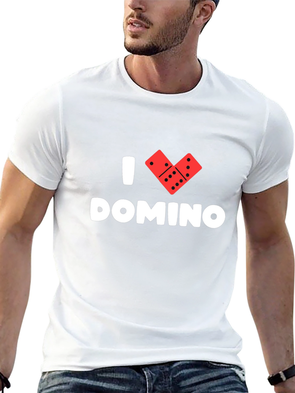 I Love Dominoes Graphic Tee