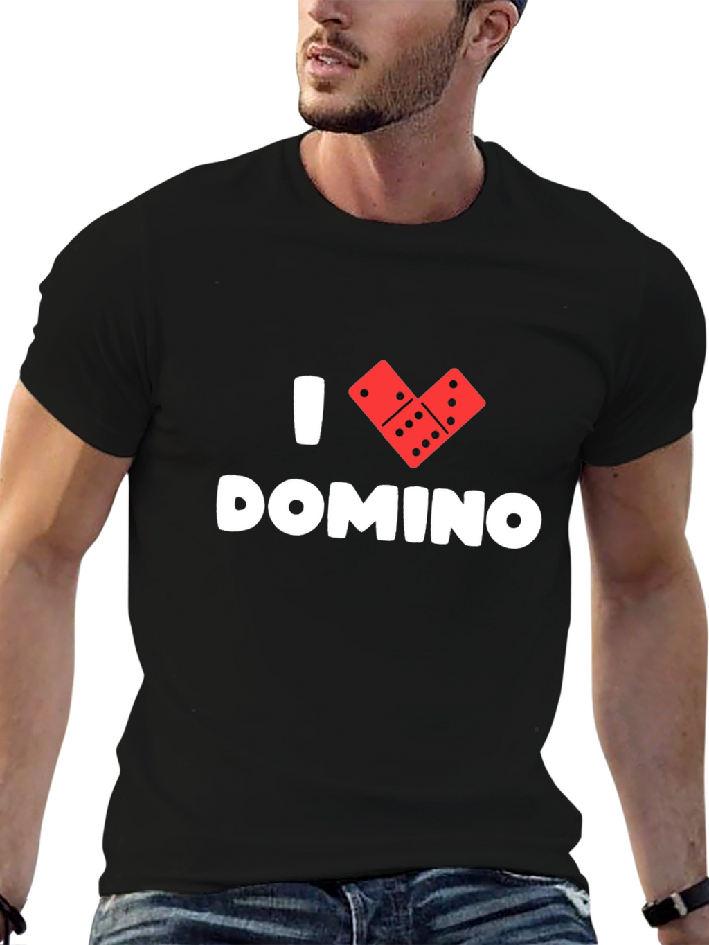 I Love Dominoes Graphic Tee