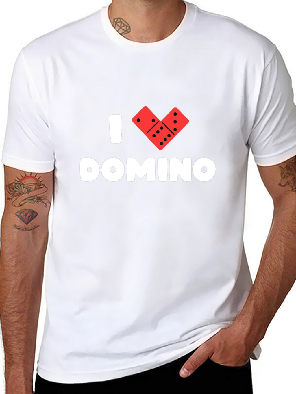 I Love Dominoes Graphic Tee