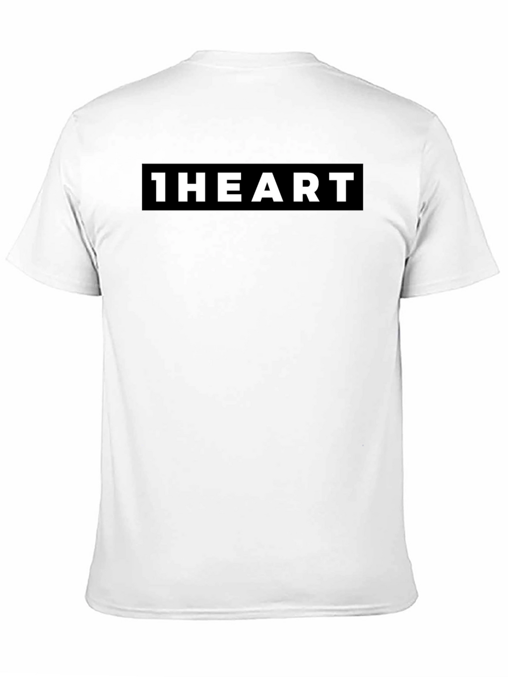 1HEART Black Crew Neck Graphic Tee
