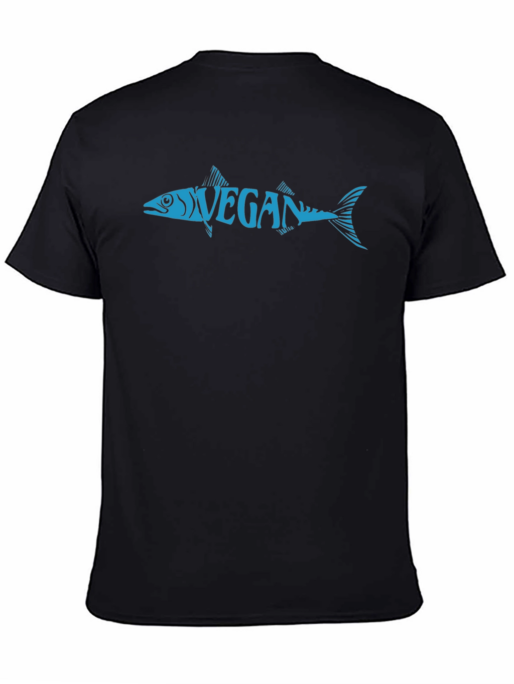 Vegan Fish Graphic Tee - Unisex Crew Neck T-Shirt