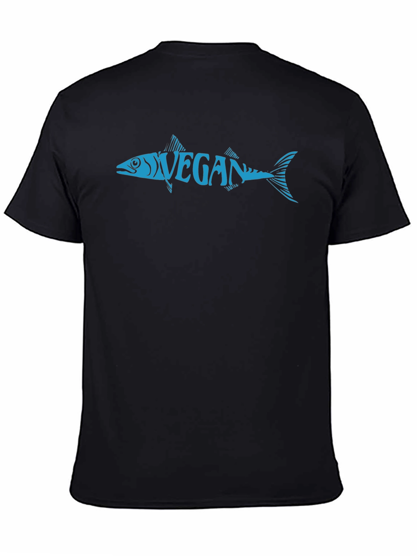 Vegan Fish Graphic Tee - Unisex Crew Neck T-Shirt