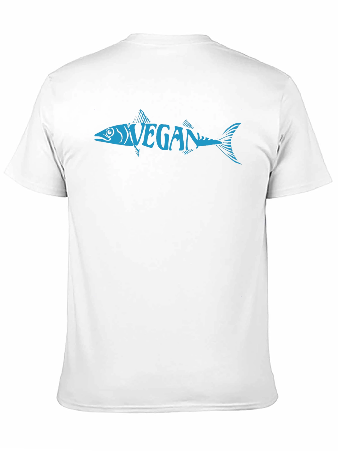 Vegan Fish Graphic Tee - Unisex Crew Neck T-Shirt