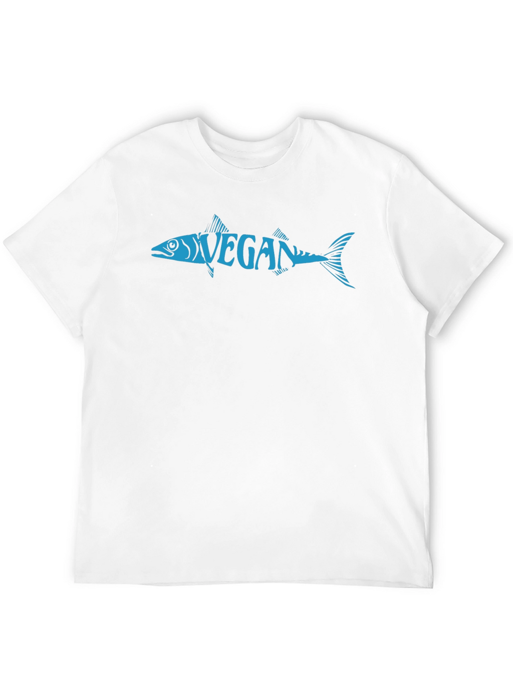 Vegan Fish Graphic Tee - Unisex Crew Neck T-Shirt