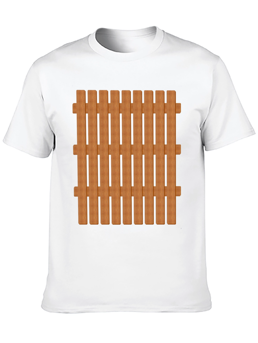 Novelty Fence T-Shirt - Black Cotton Blend