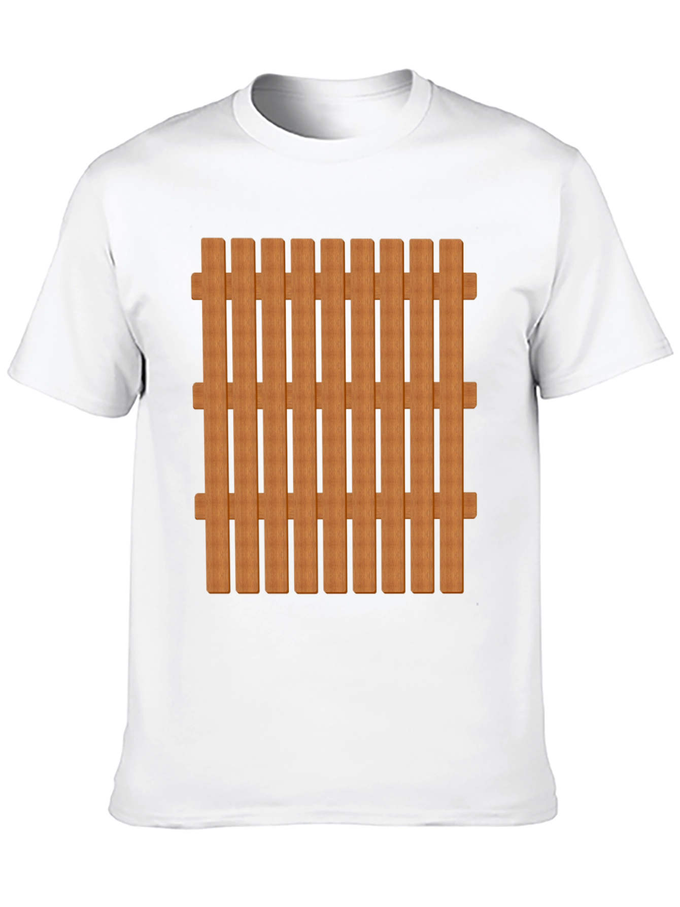 Novelty Fence T-Shirt - Black Cotton Blend