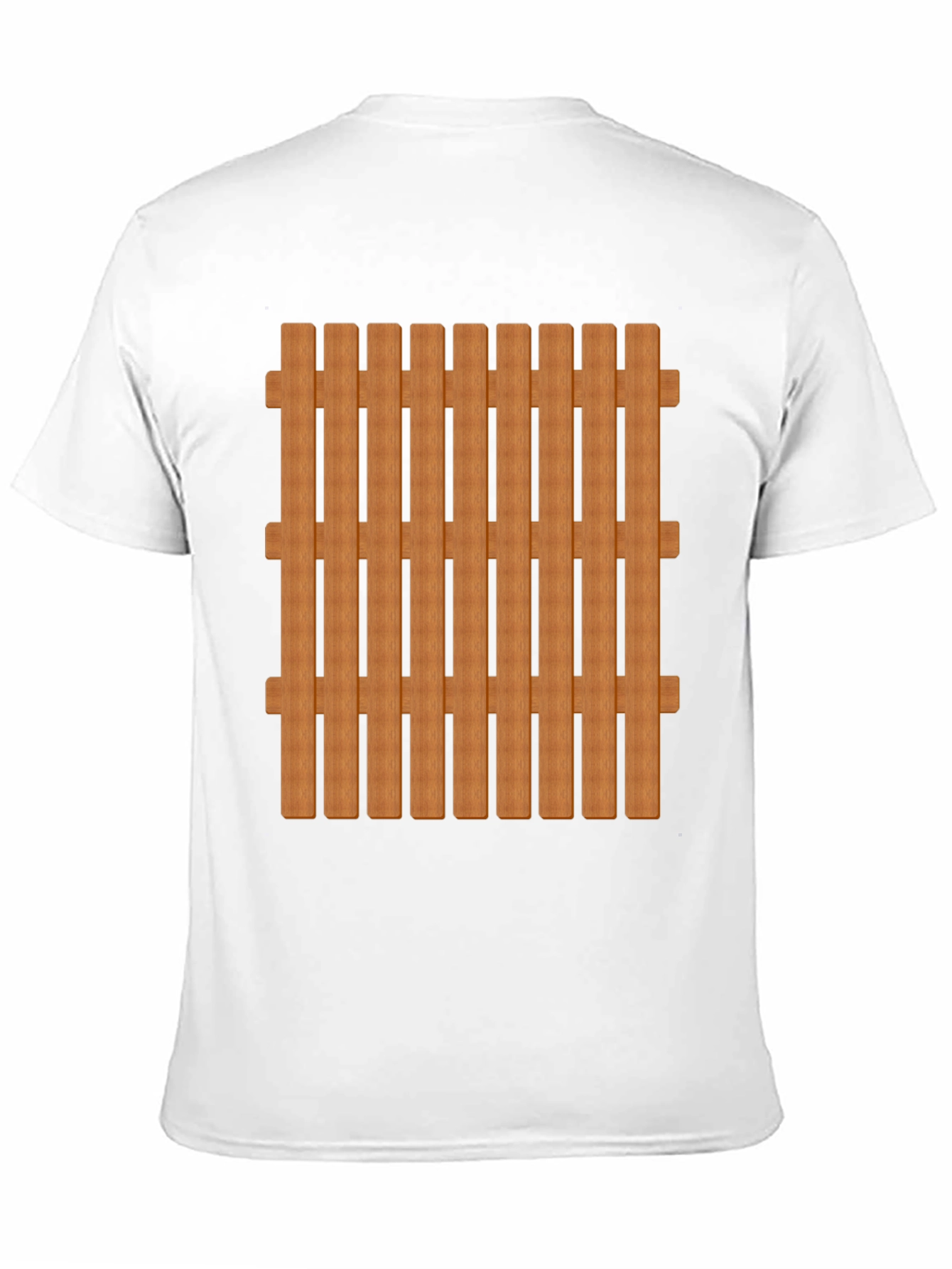 Novelty Fence T-Shirt - Black Cotton Blend