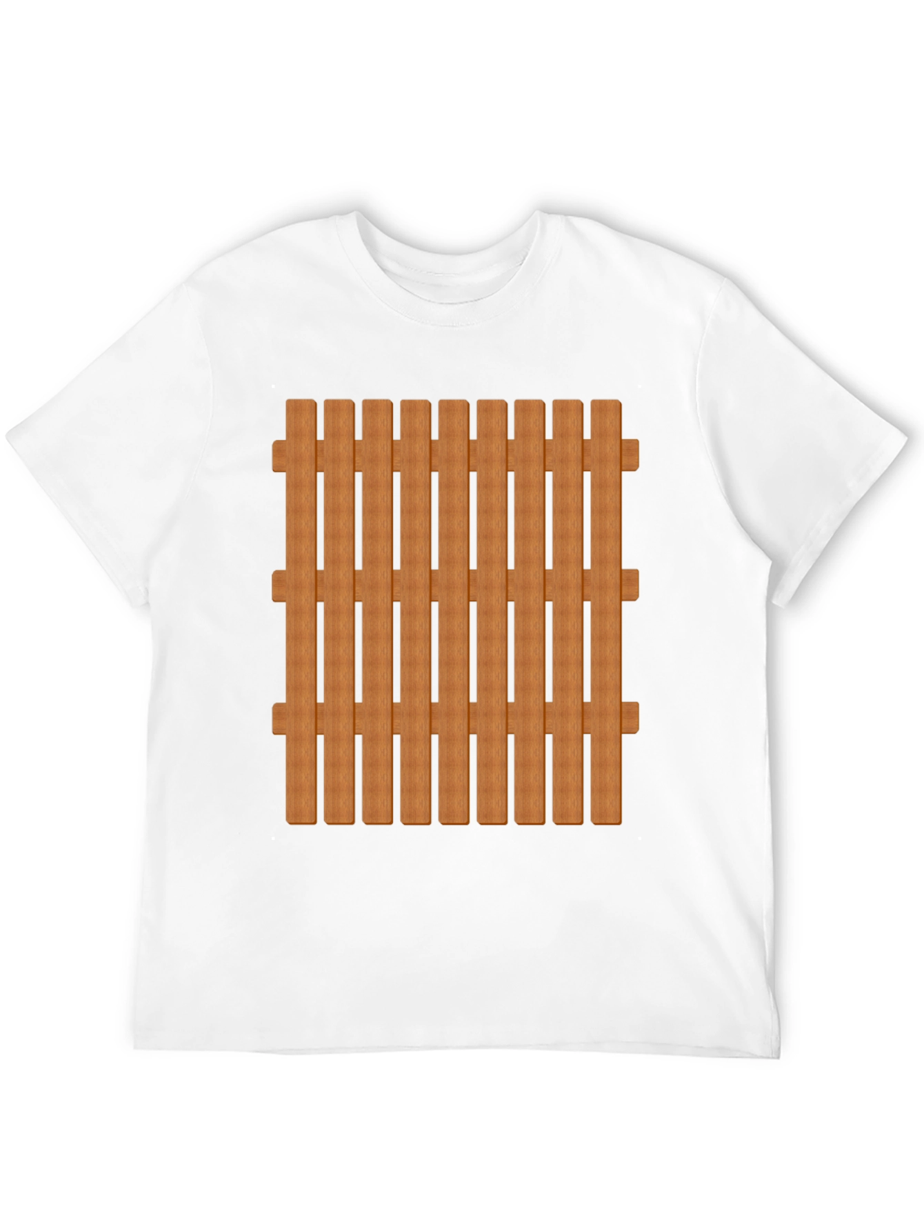 Novelty Fence T-Shirt - Black Cotton Blend