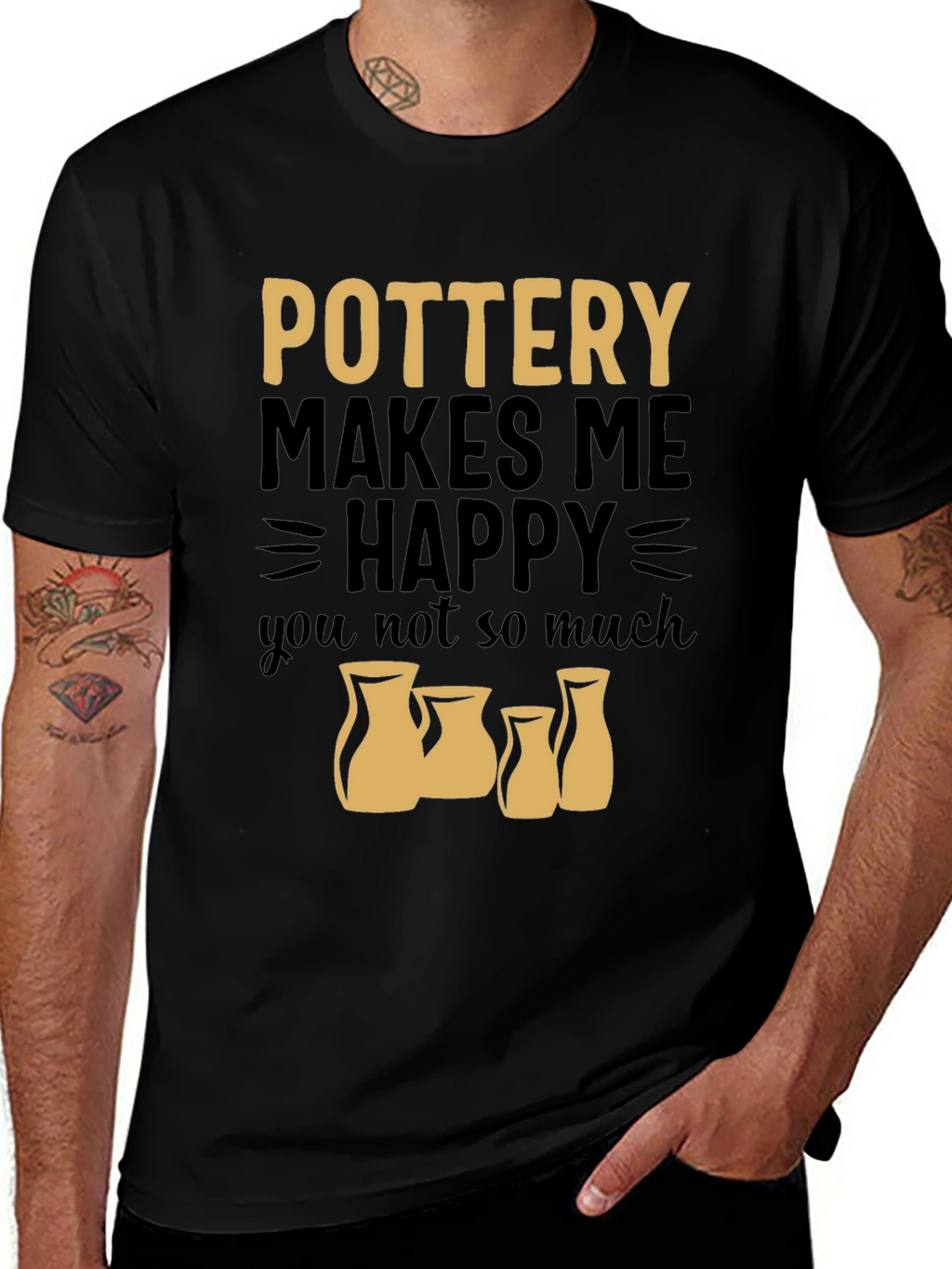 Pottery Makes Me Happy Graphic Tee