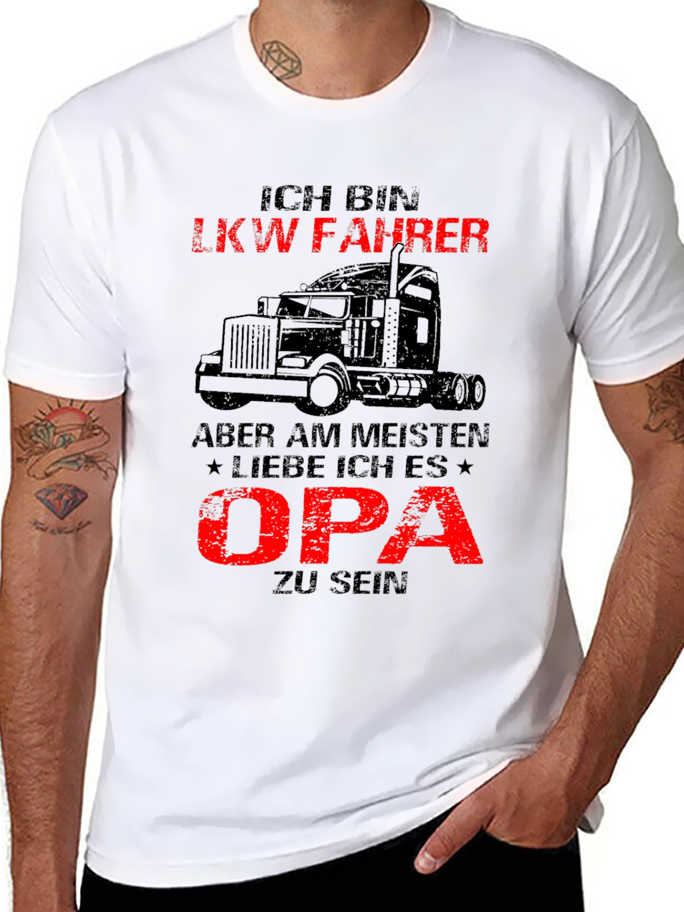 Trucker Grandpa T-Shirt - Im a Trucker Grandpa!
