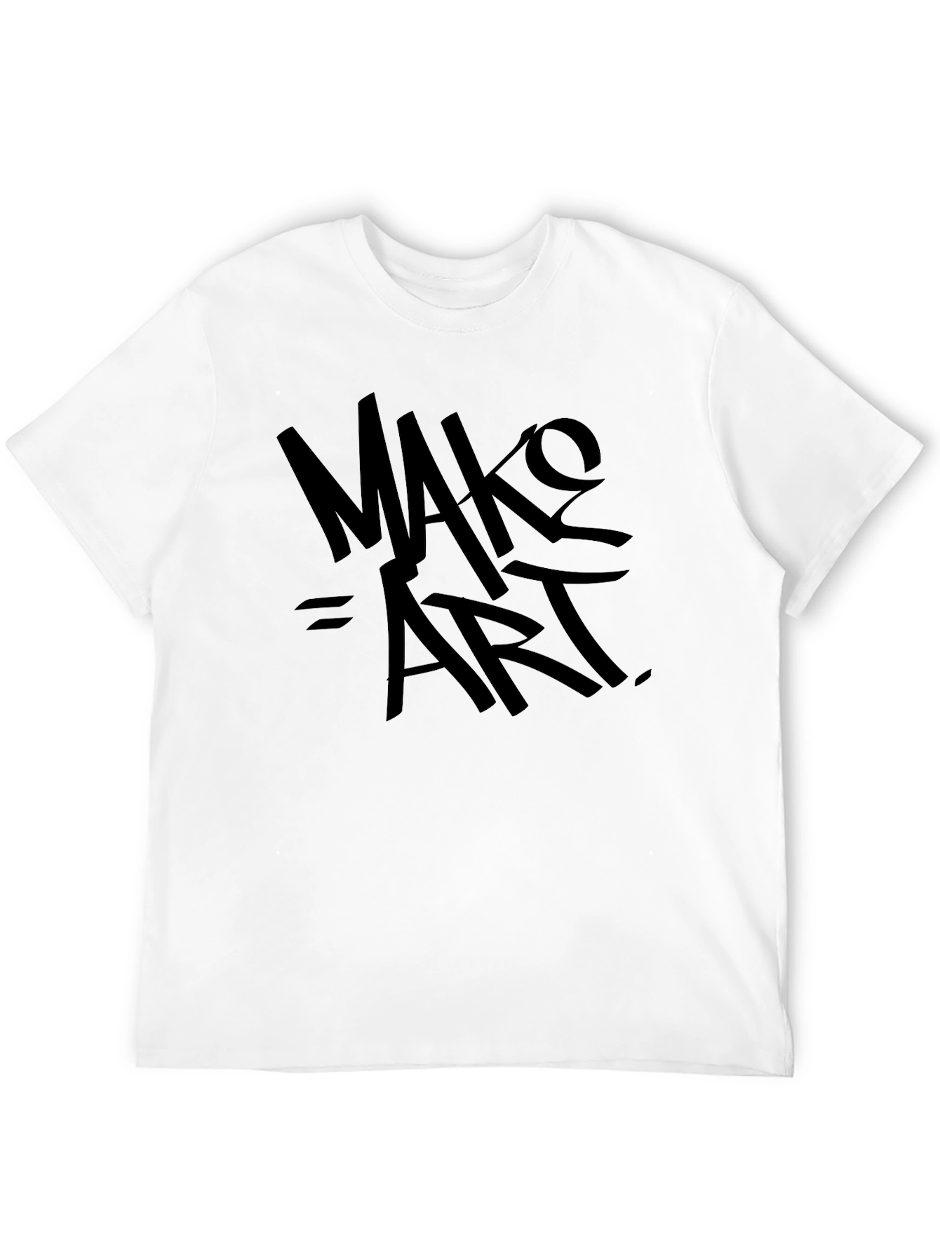 Make Art Black T-Shirt - Artistic Expression