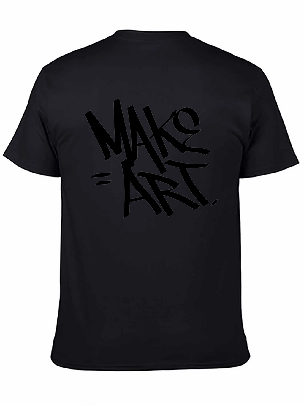Make Art Black T-Shirt - Artistic Expression