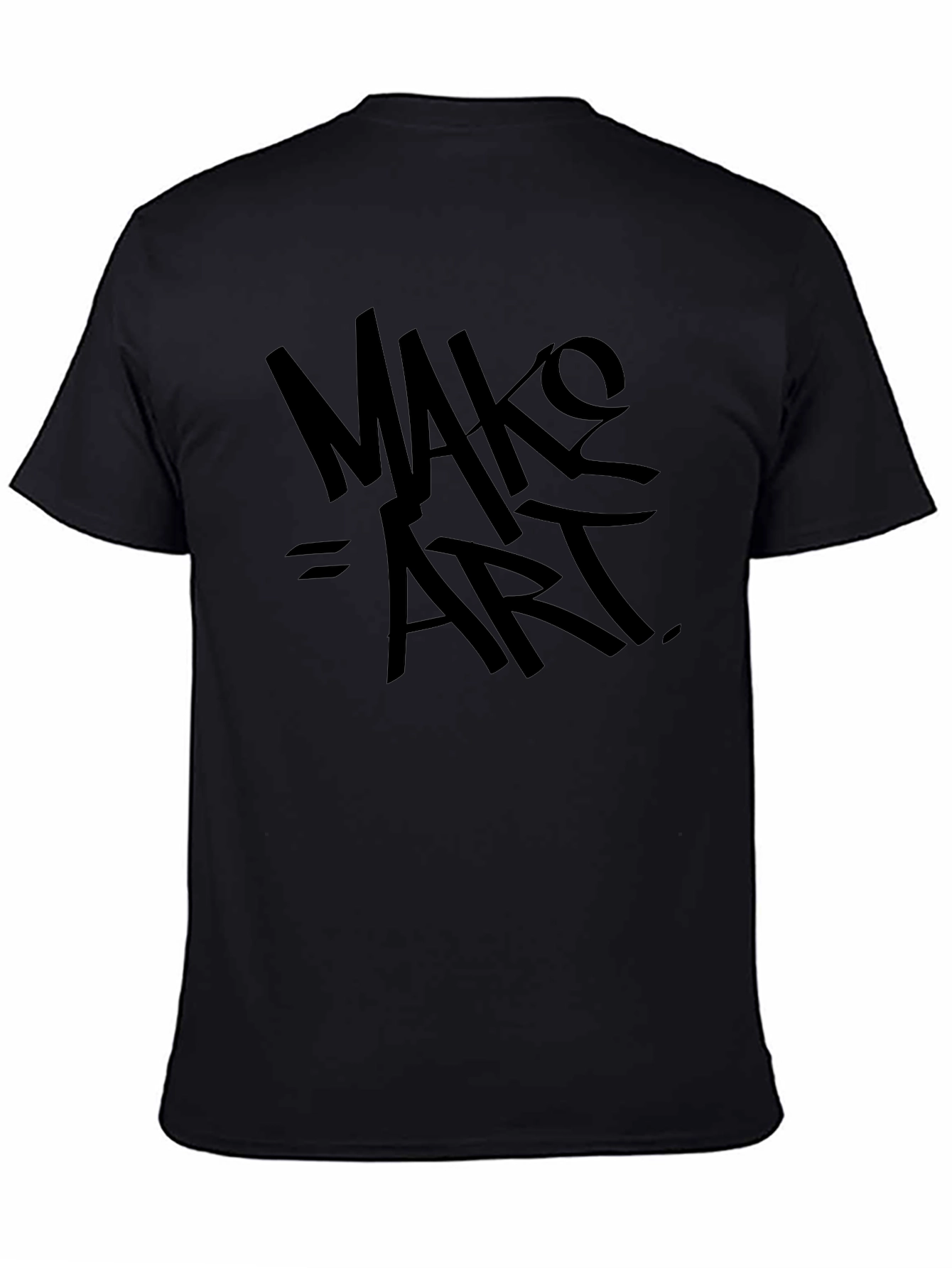 Make Art Black T-Shirt - Artistic Expression