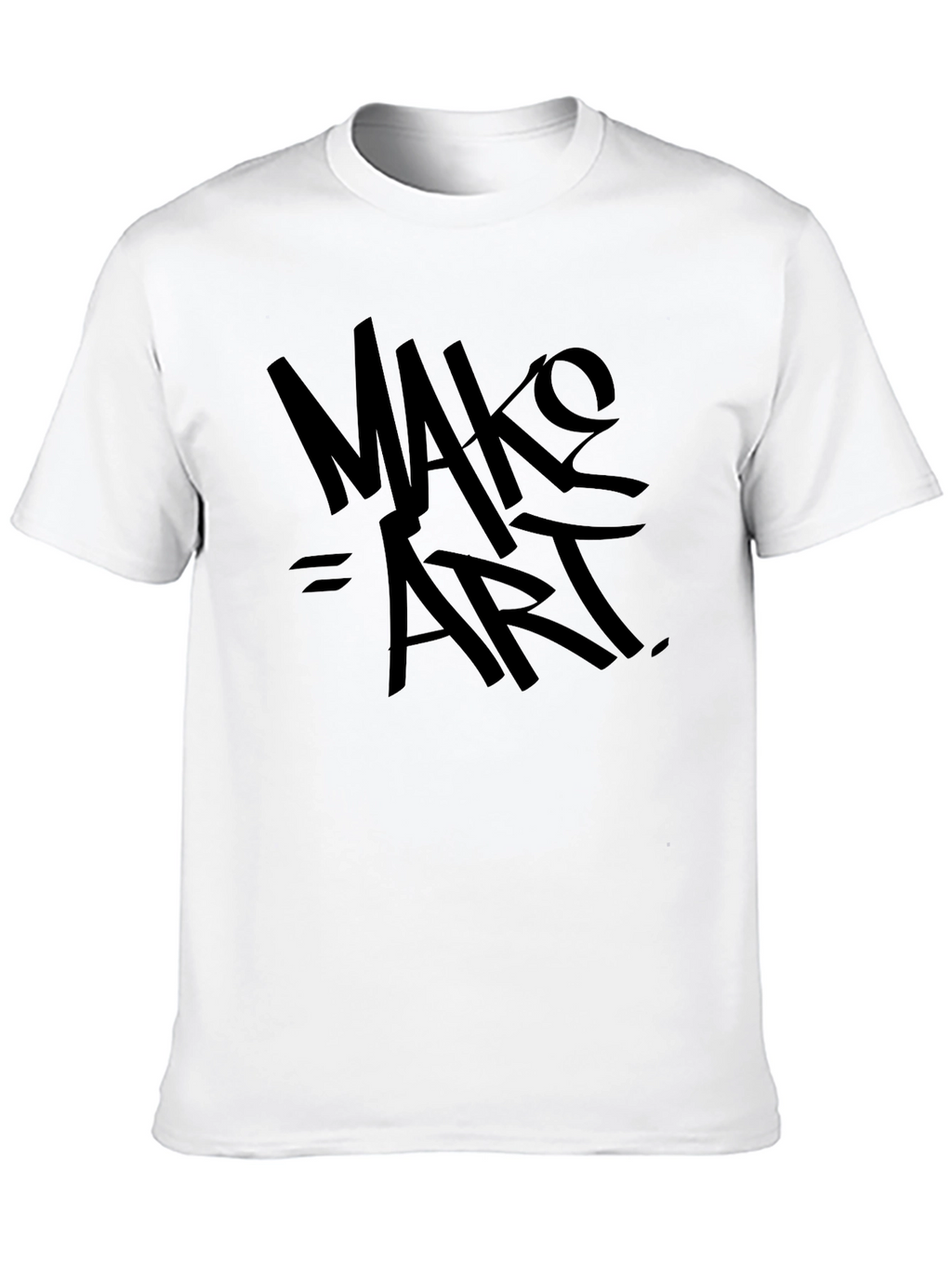 Make Art Black T-Shirt - Artistic Expression