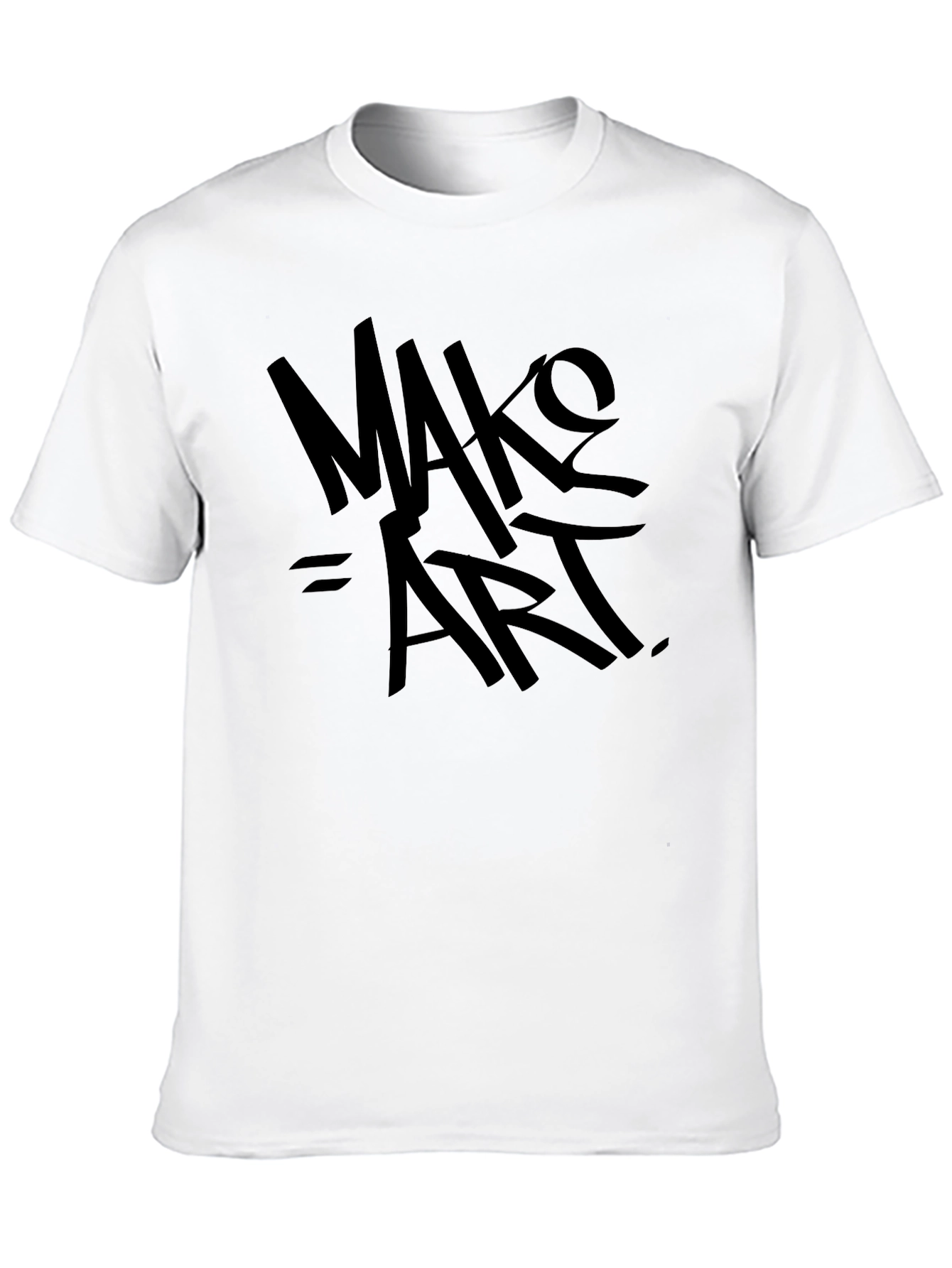 Make Art Black T-Shirt - Artistic Expression
