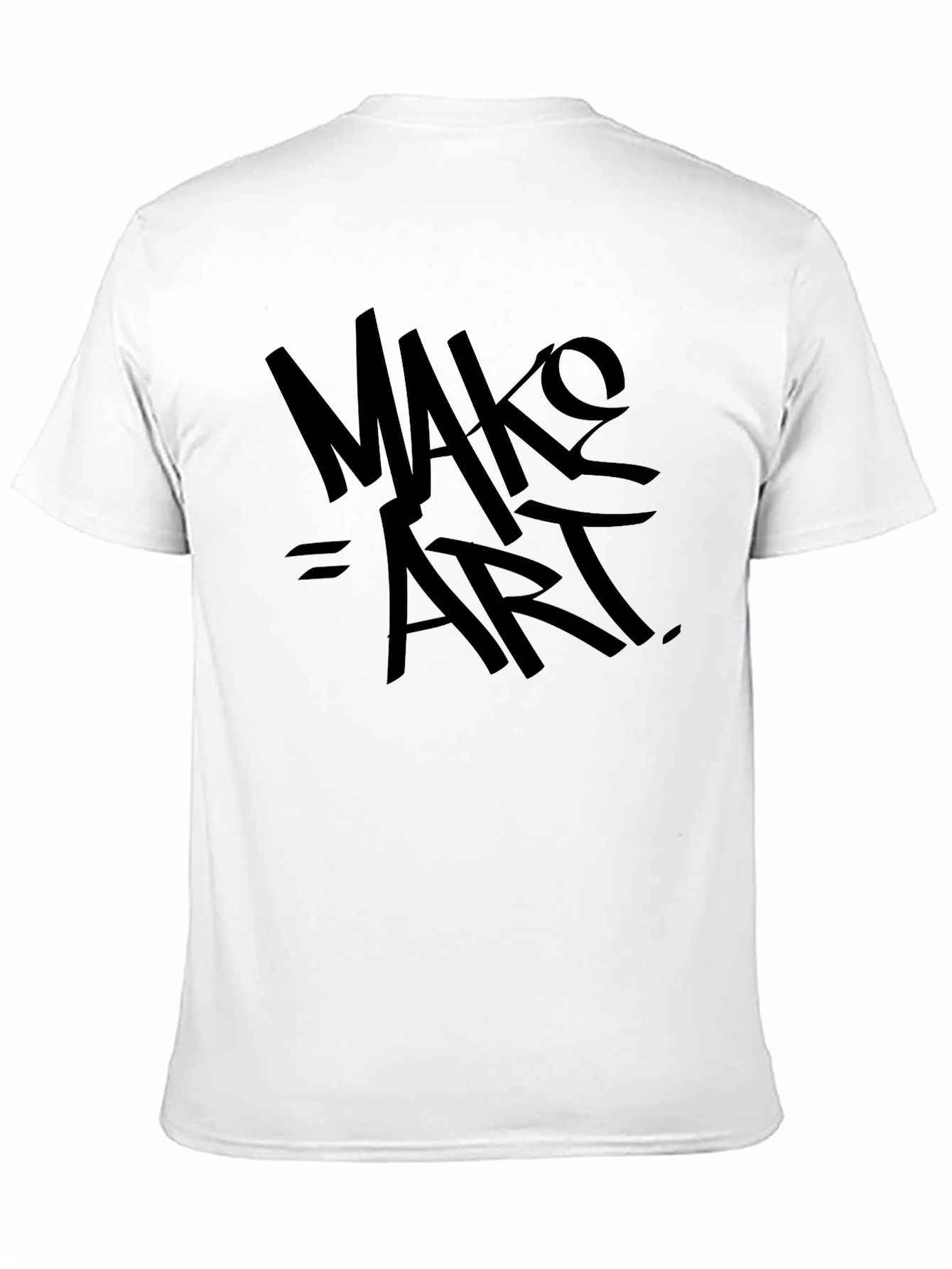 Make Art Black T-Shirt - Artistic Expression