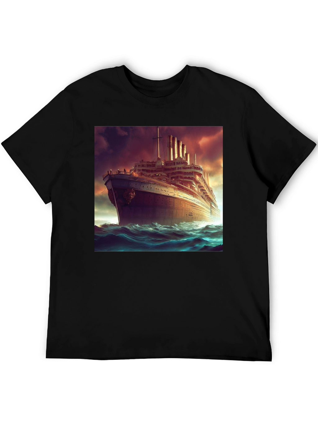 Titanic Graphic Tee - Sea Voyage T-Shirt
