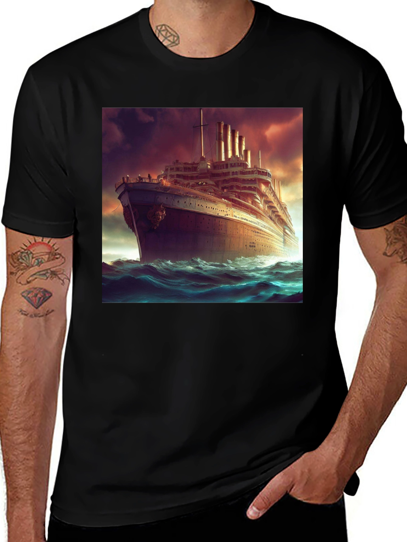 Titanic Graphic Tee - Sea Voyage T-Shirt