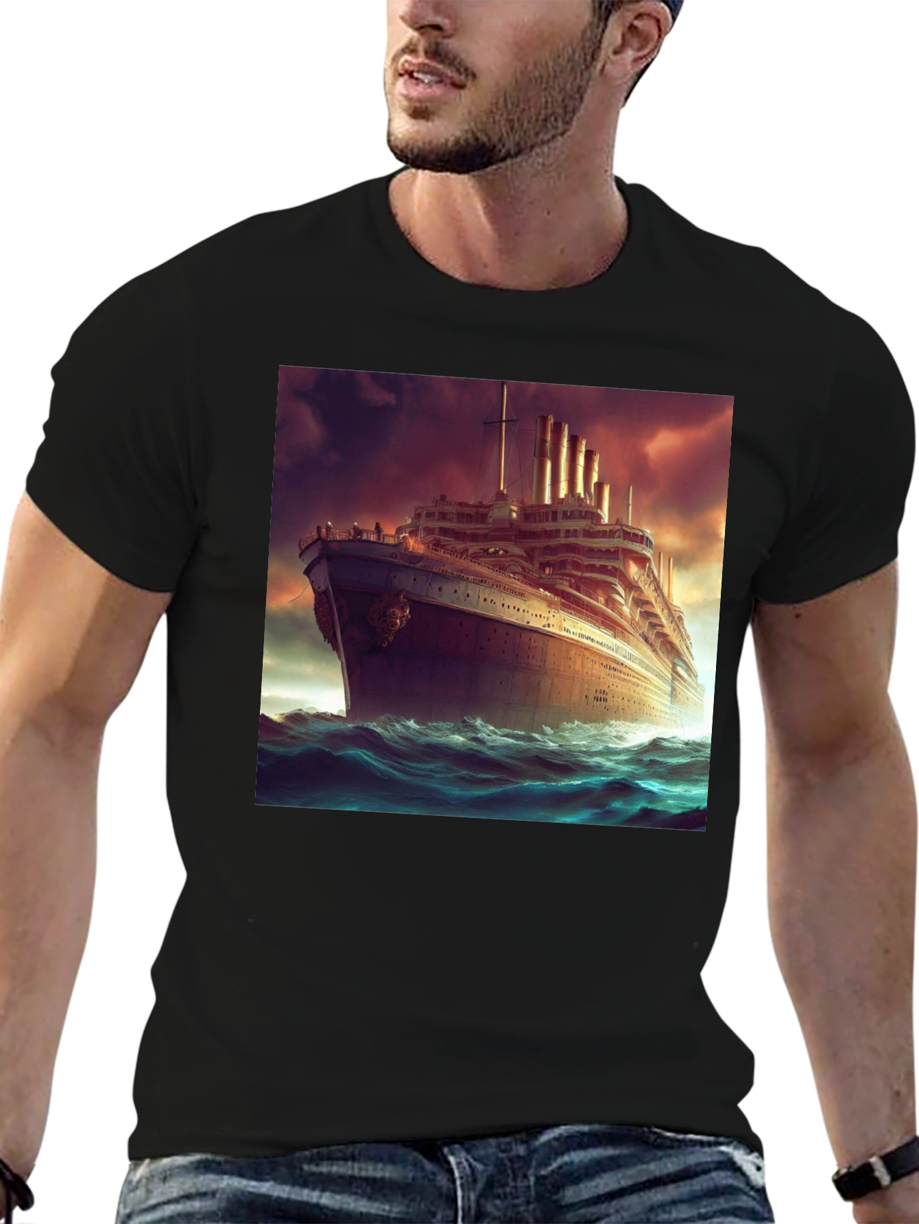 Titanic Graphic Tee - Sea Voyage T-Shirt