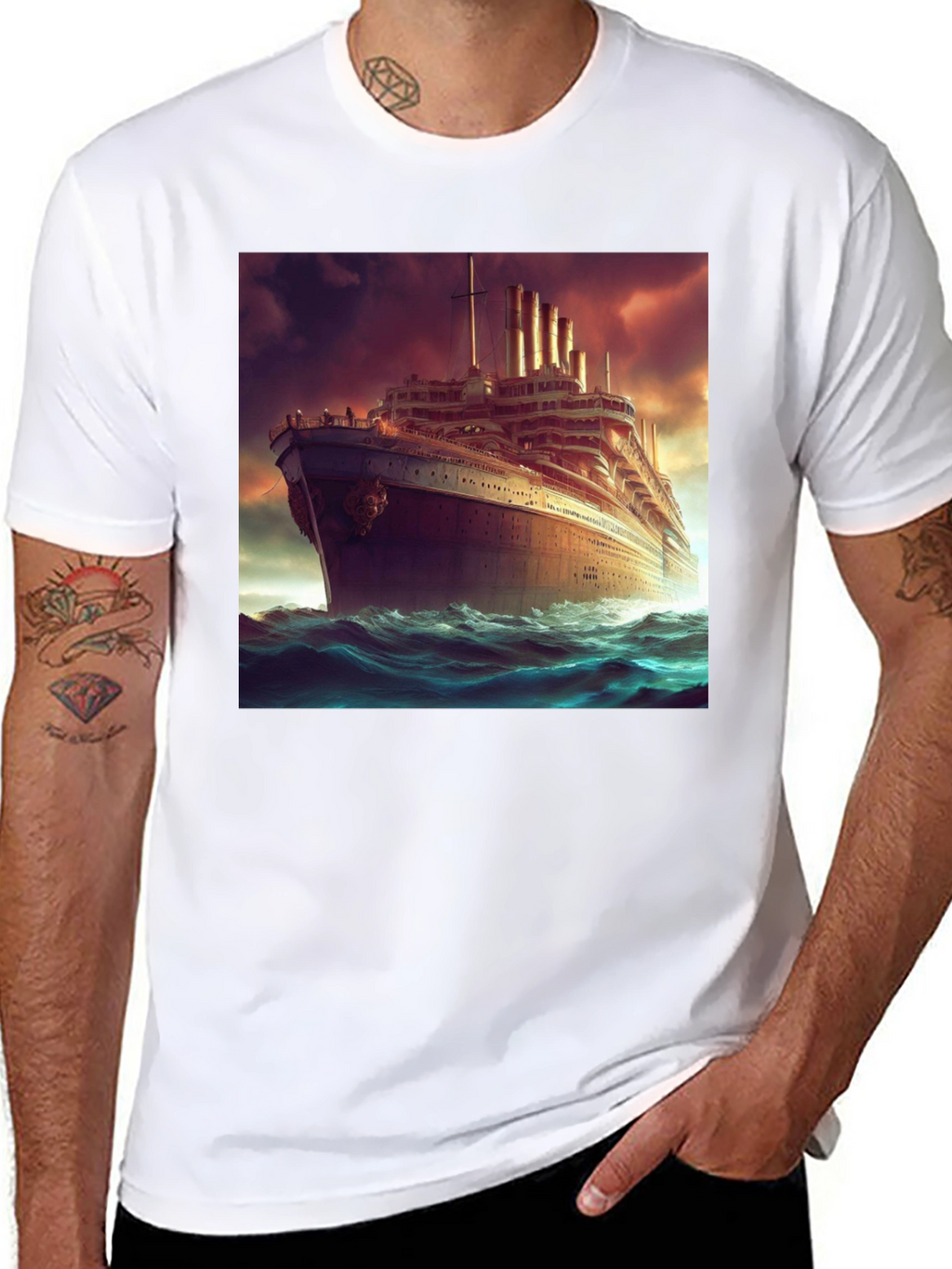 Titanic Graphic Tee - Sea Voyage T-Shirt