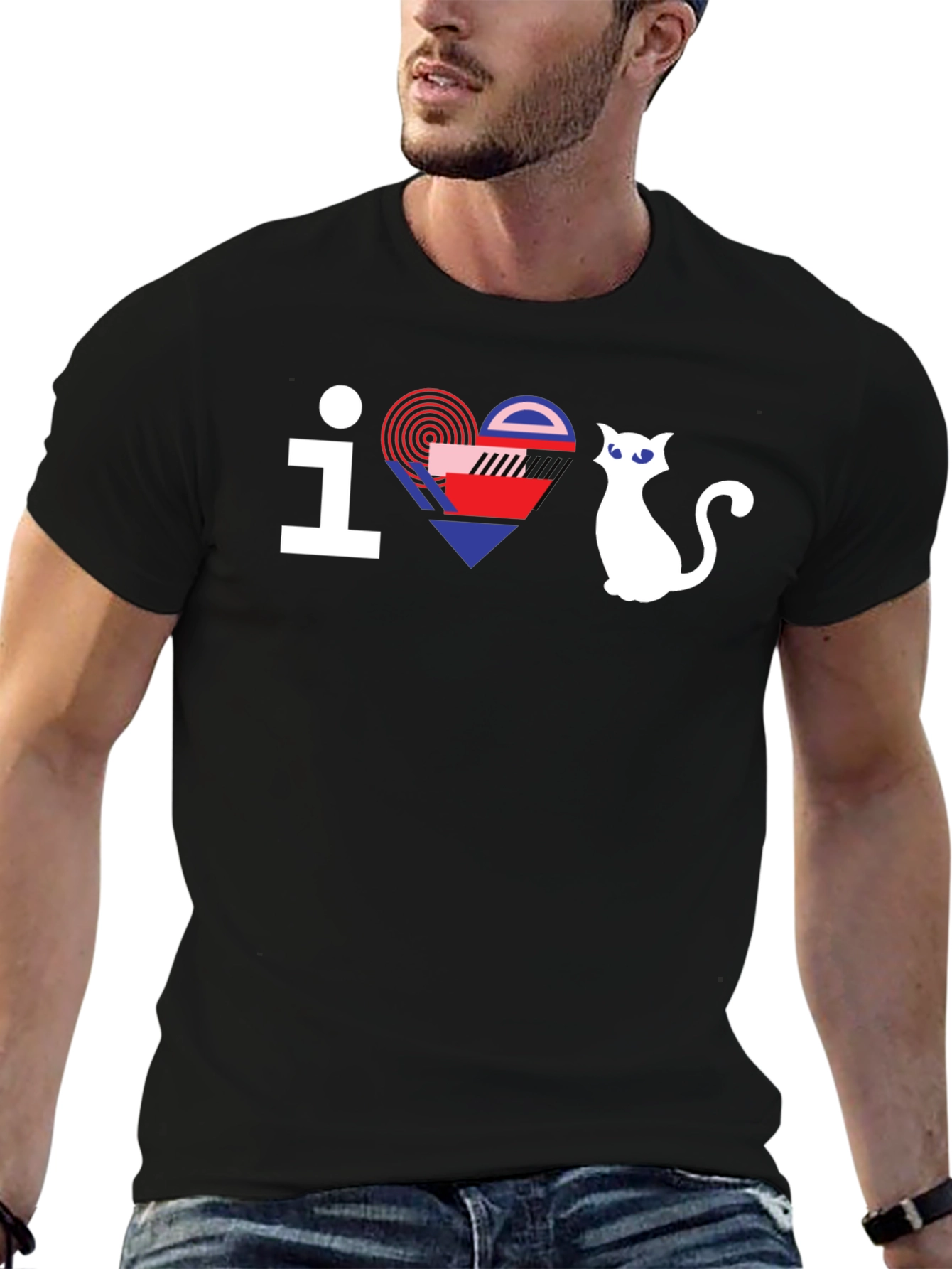 I Love Cats Graphic Tee - Modern Design