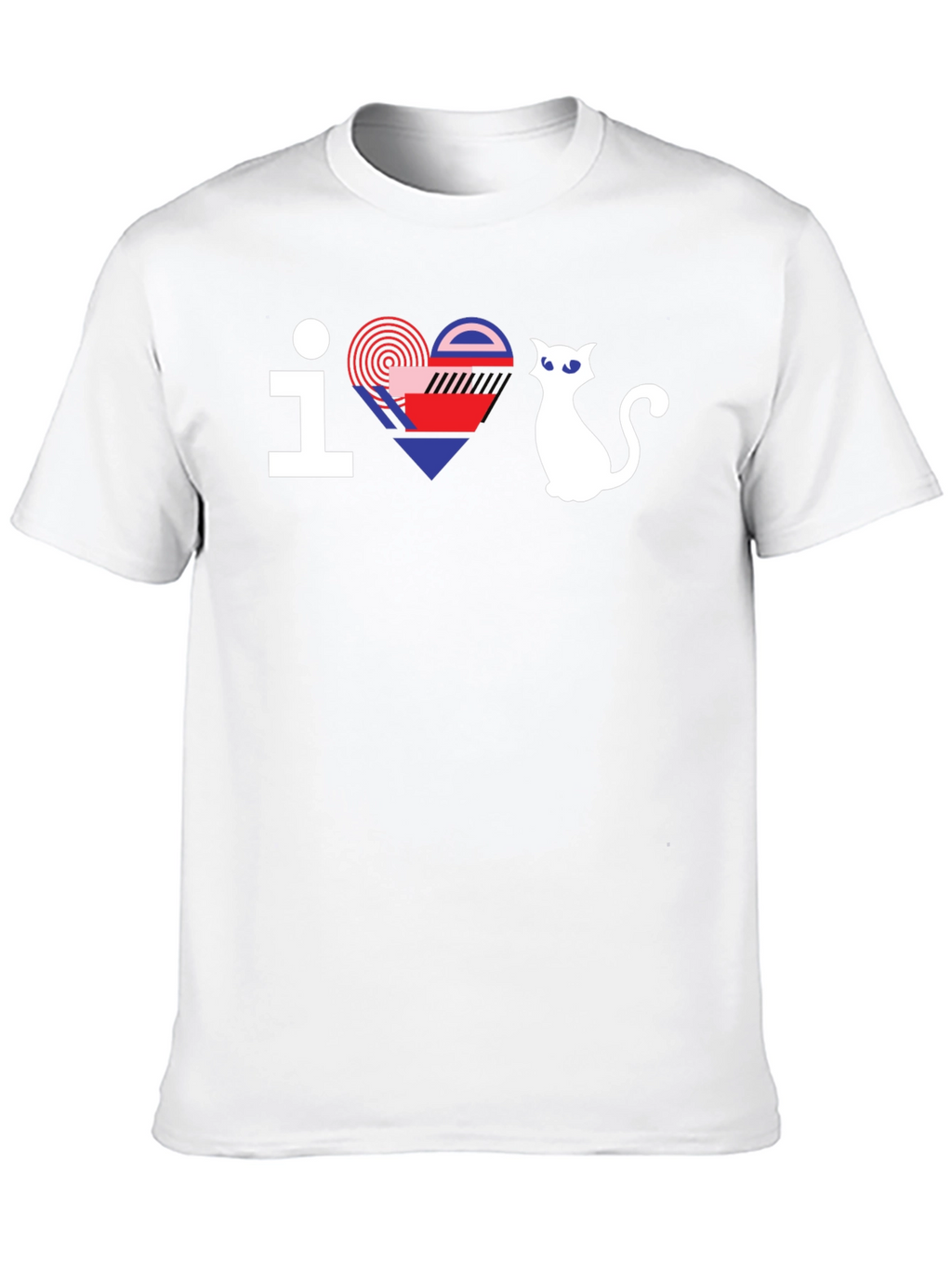 I Love Cats Graphic Tee - Modern Design